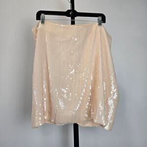J. Crew Blush Pink Sequin Mini Skirt